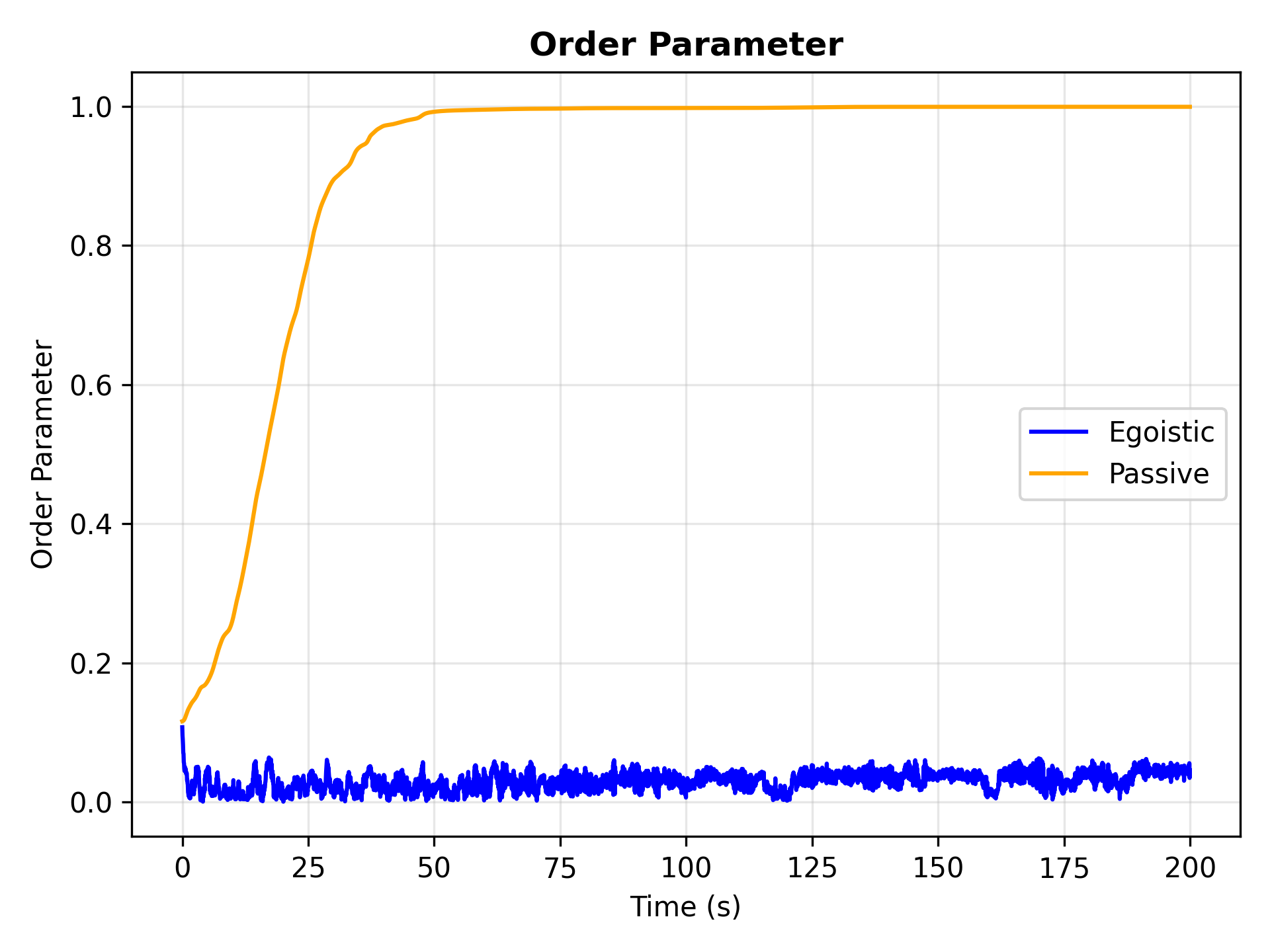 Flock order parameter